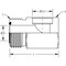 World Wide Fittings Male Flat Face O-Ring to Braze-On Bore 90 Deg. Elbow 4514X08X10 - alternate 2